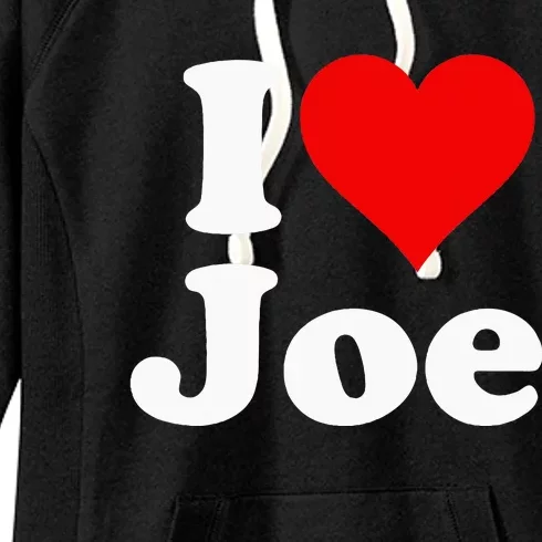 I Heart Love Joe Joseph Women's Fleece Hoodie