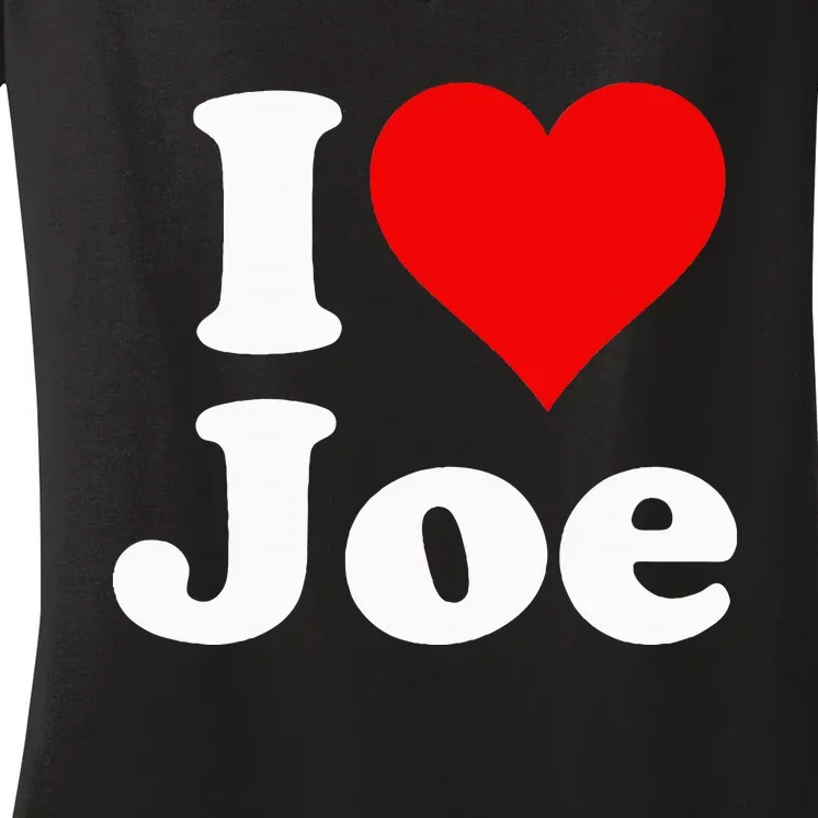 I Heart Love Joe Joseph Women's V-Neck T-Shirt