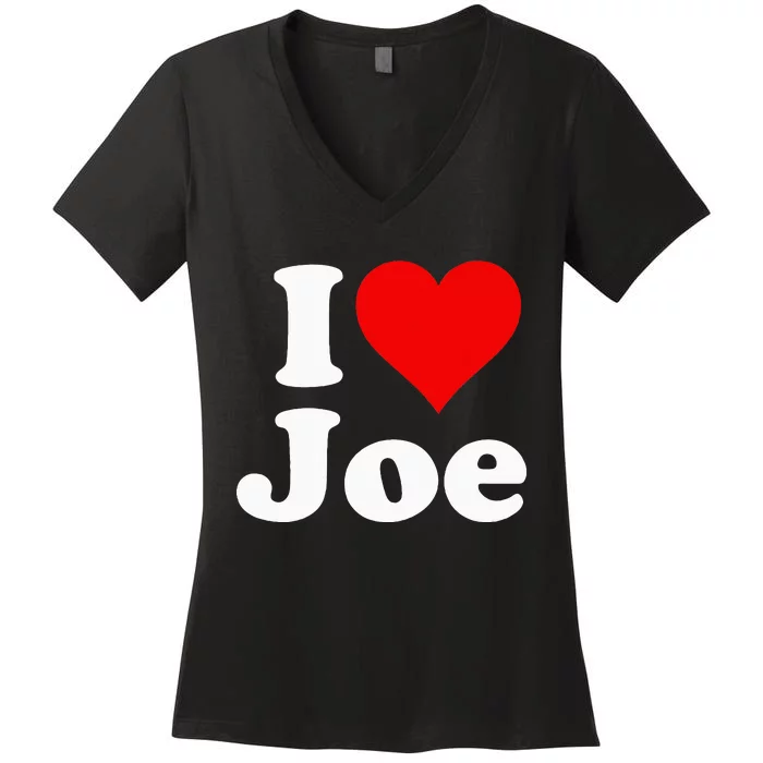 I Heart Love Joe Joseph Women's V-Neck T-Shirt