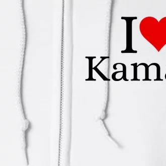 I Heart Love Kamala Harris Full Zip Hoodie