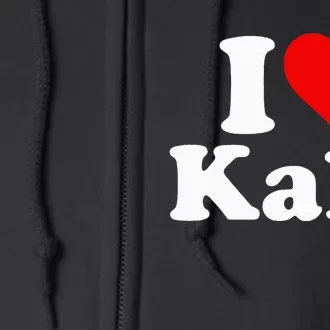 I Heart Love Kale Full Zip Hoodie