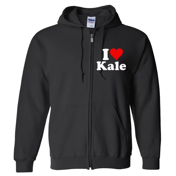 I Heart Love Kale Full Zip Hoodie