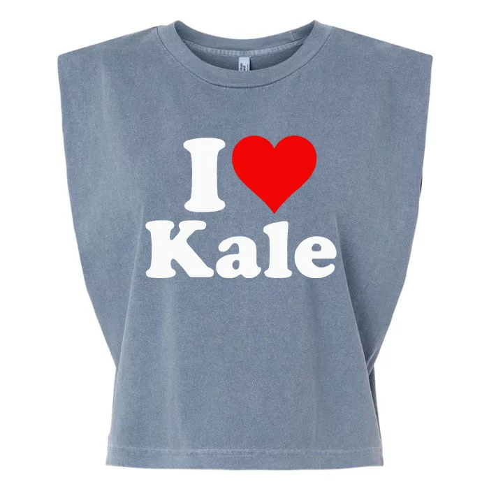 I Heart Love Kale Garment-Dyed Women's Muscle Tee