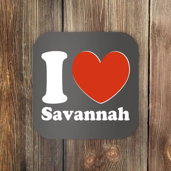 I Heart Love Savannah Coaster