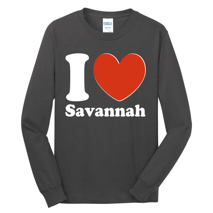 I Heart Love Savannah Tall Long Sleeve T-Shirt