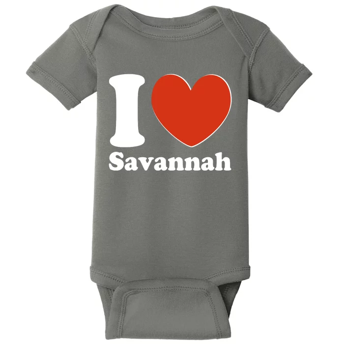 I Heart Love Savannah Baby Bodysuit