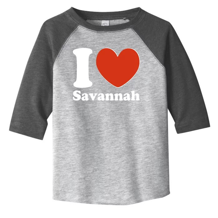 I Heart Love Savannah Toddler Fine Jersey T-Shirt