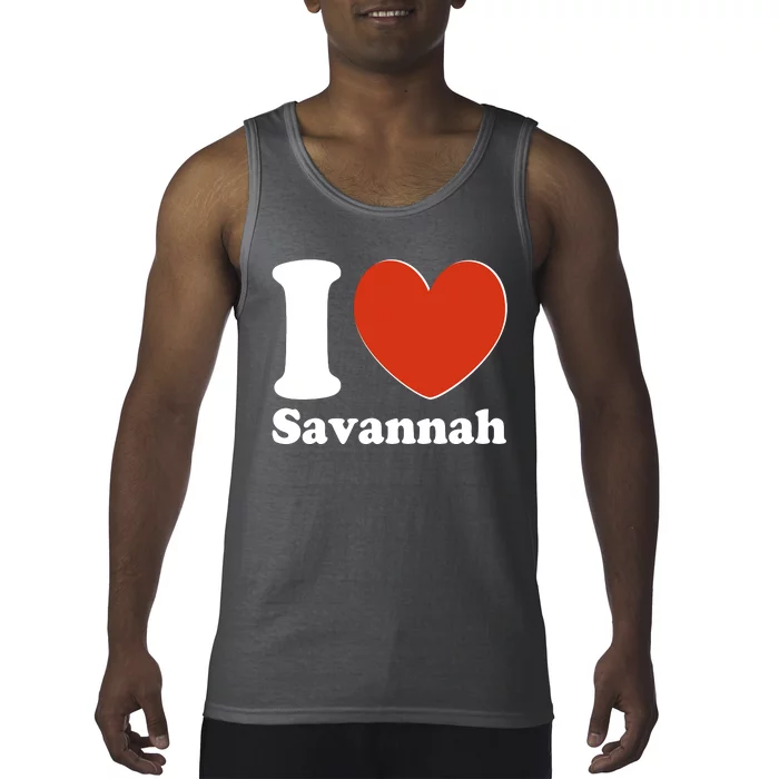 I Heart Love Savannah Tank Top