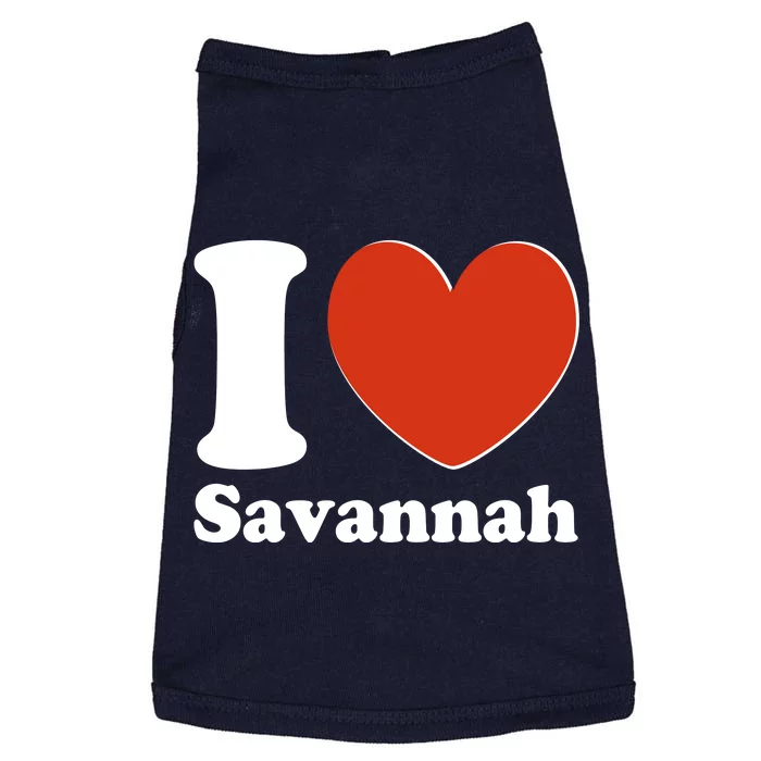 I Heart Love Savannah Doggie Tank