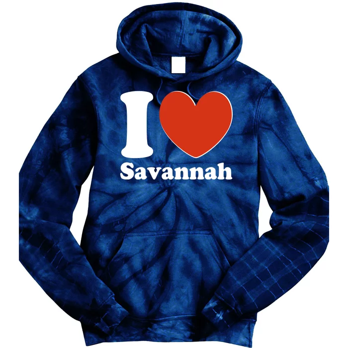 I Heart Love Savannah Tie Dye Hoodie