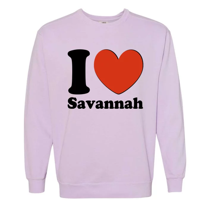 I Heart Love Savannah Garment-Dyed Sweatshirt