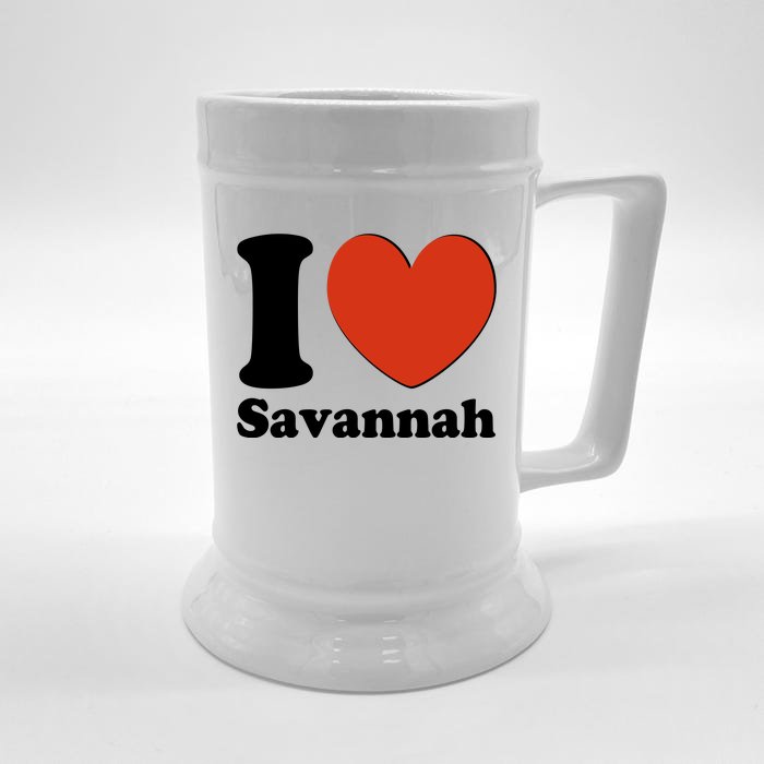 I Heart Love Savannah Front & Back Beer Stein