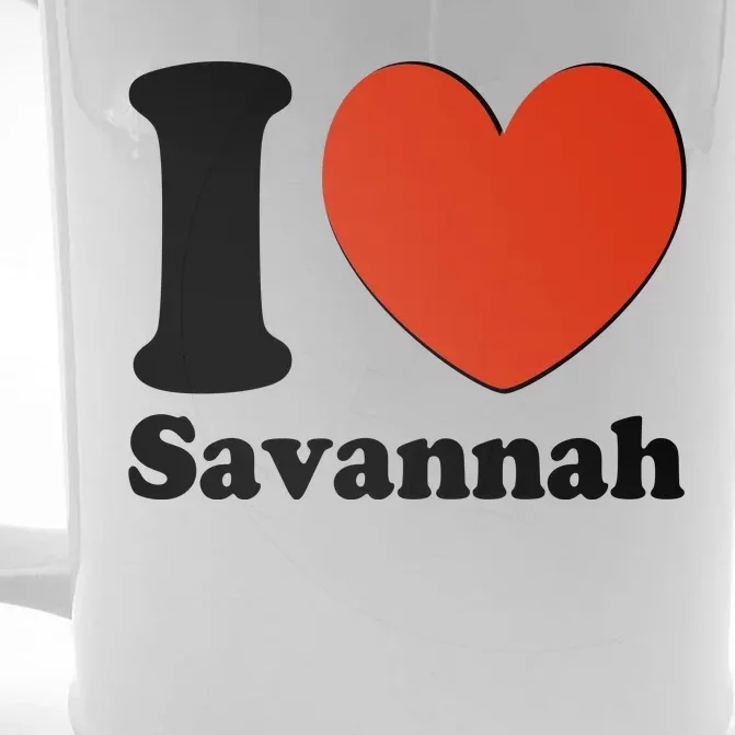 I Heart Love Savannah Front & Back Beer Stein