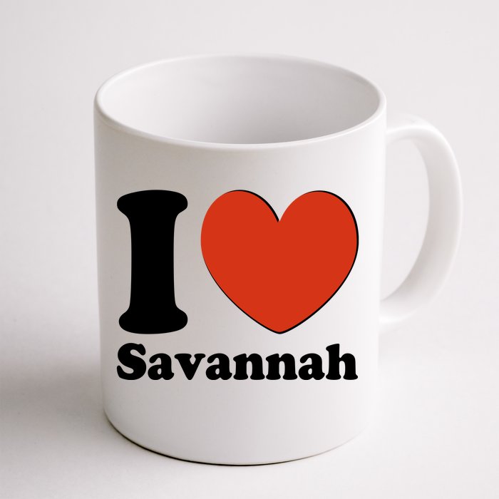 I Heart Love Savannah Front & Back Coffee Mug