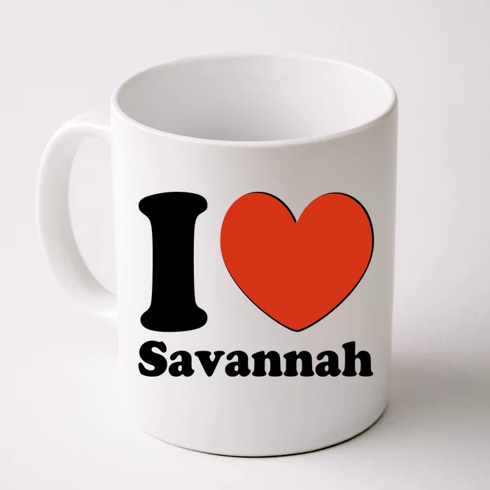 I Heart Love Savannah Front & Back Coffee Mug