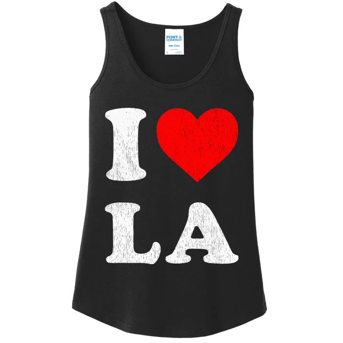 I Heart La Souvenir Ladies Essential Tank