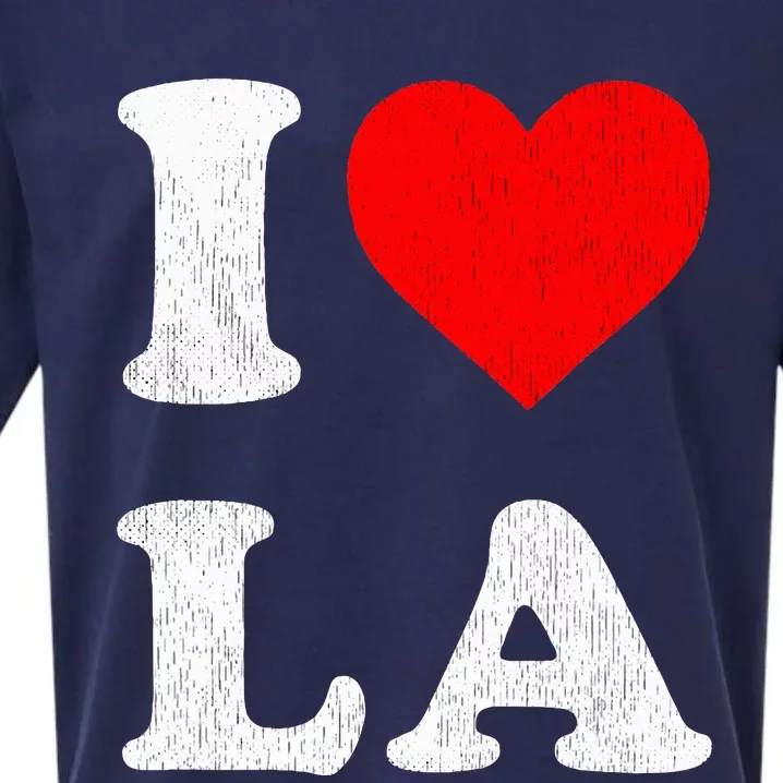 I Heart La Souvenir Sueded Cloud Jersey T-Shirt