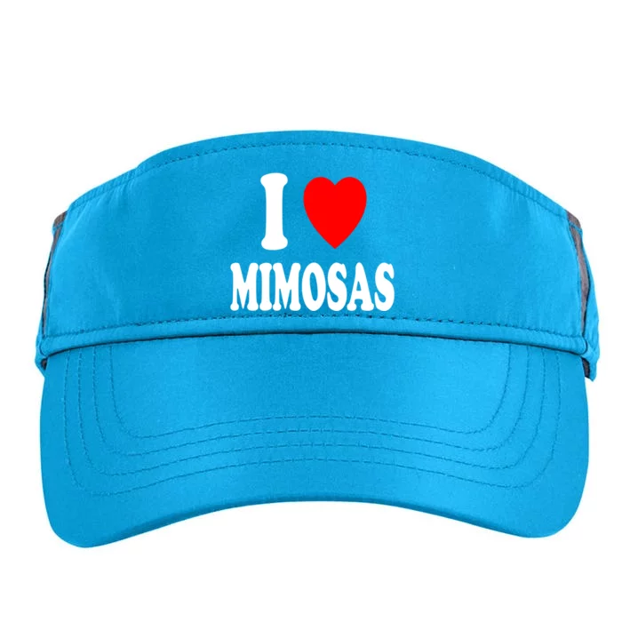 I Heart (Love) Mimosas Breakfast Brunch Day Ing Gift Adult Drive Performance Visor