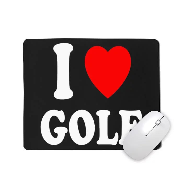 I Heart (Love) Golf Professional Amateur Putting Mini Mousepad