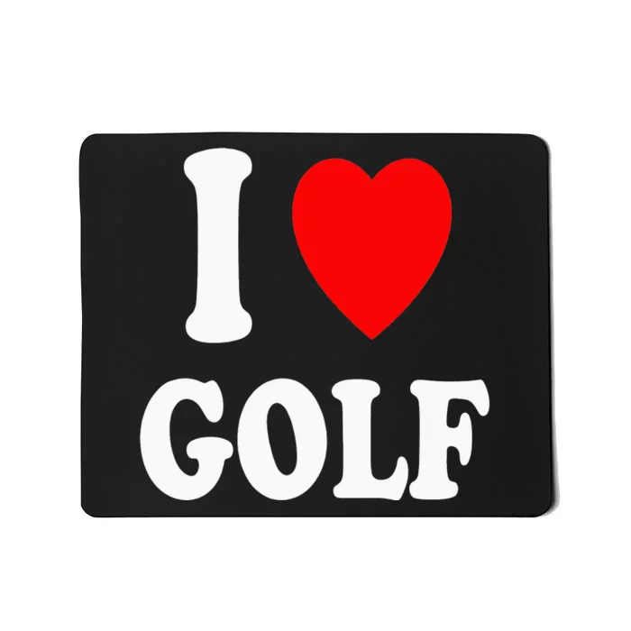 I Heart (Love) Golf Professional Amateur Putting Mini Mousepad