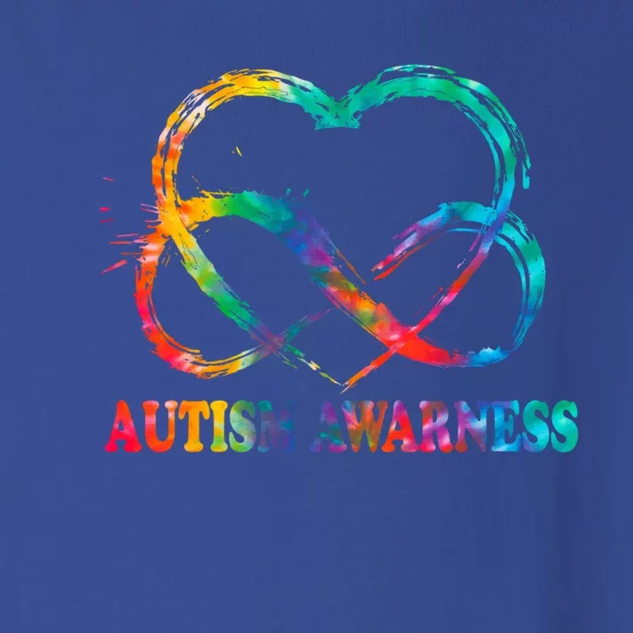 Infinity Heart Love Autism Awareness Needs No Words Tie Dye Funny Gift Toddler Long Sleeve Shirt