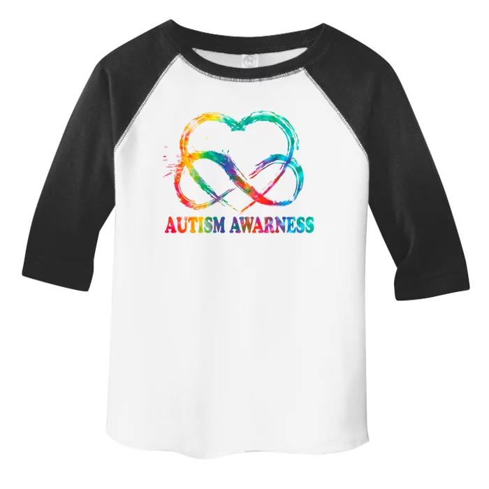 Infinity Heart Love Autism Awareness Needs No Words Tie Dye Funny Gift Toddler Fine Jersey T-Shirt