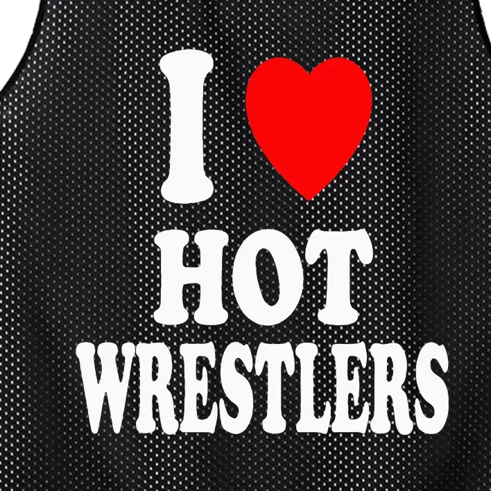 I Heart (Love) Hot Wrestlers Athletic Amateur Sexy Attracted Mesh Reversible Basketball Jersey Tank