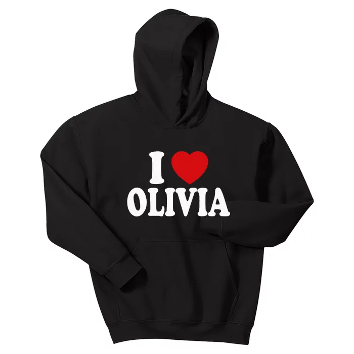 I Heart Love Olivia Kids Hoodie