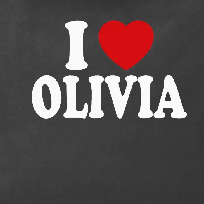 I Heart Love Olivia Zip Tote Bag