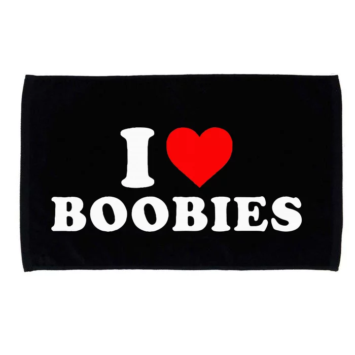 I Heart Love Boobies Microfiber Hand Towel