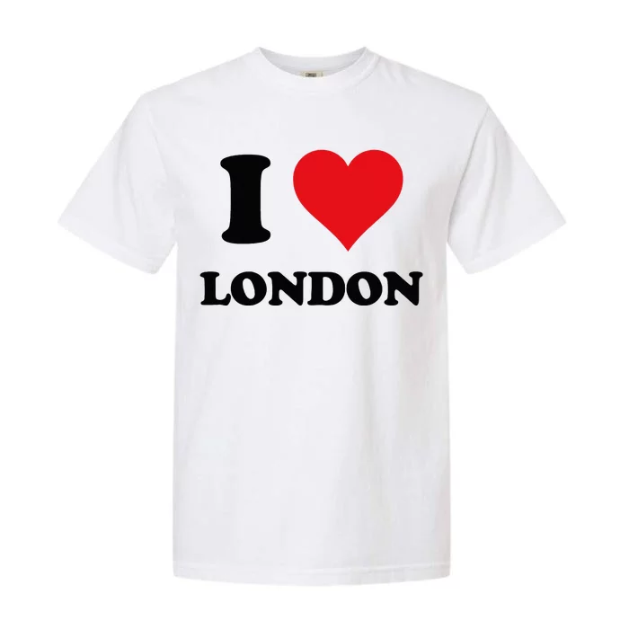 I Heart London First Name I Love Personalized Stuff Garment-Dyed Heavyweight T-Shirt