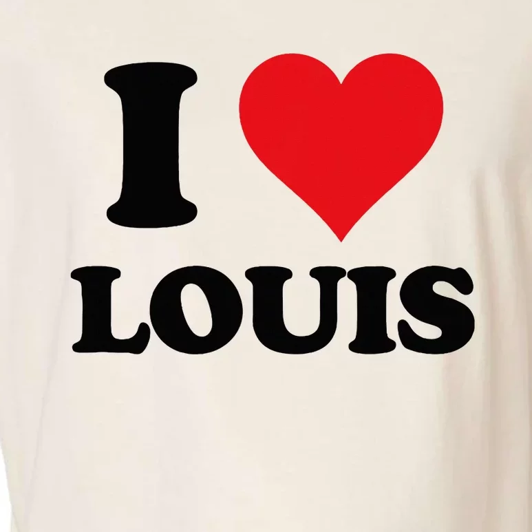 I Heart Louis First Name Garment-Dyed Women's Muscle Tee