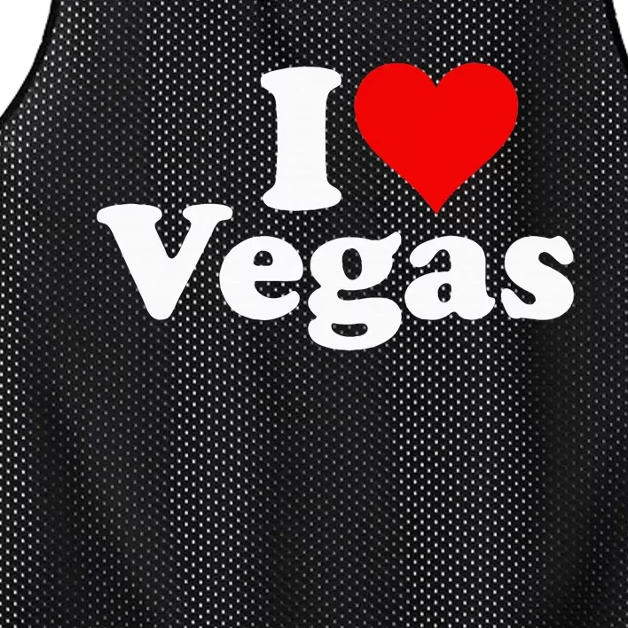 I Heart Love Las Vegas Nevada Mesh Reversible Basketball Jersey Tank