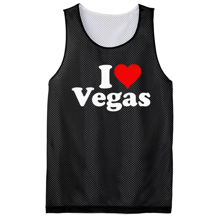 I Heart Love Las Vegas Nevada Mesh Reversible Basketball Jersey Tank