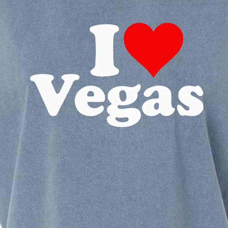 I Heart Love Las Vegas Nevada Garment-Dyed Women's Muscle Tee