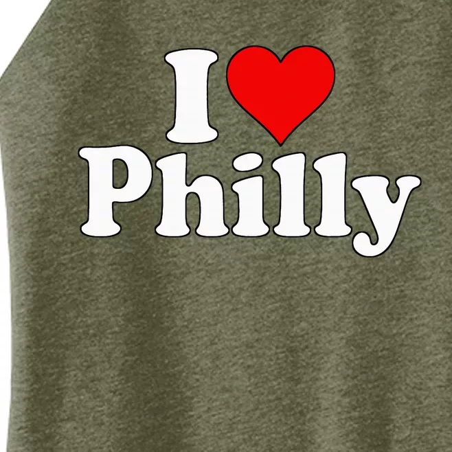 I Heart Love Philadelphia Pennsylvania Women’s Perfect Tri Rocker Tank