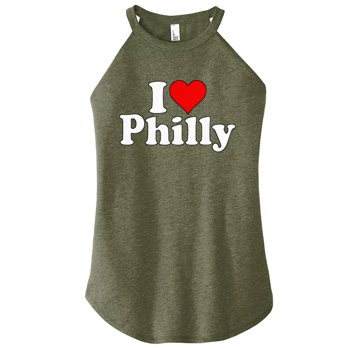 I Heart Love Philadelphia Pennsylvania Women’s Perfect Tri Rocker Tank