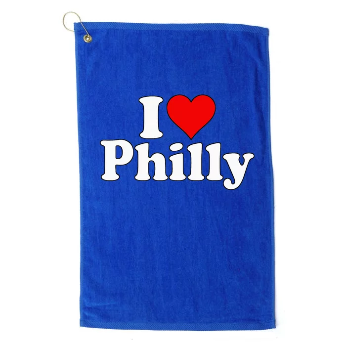 I Heart Love Philadelphia Pennsylvania Platinum Collection Golf Towel