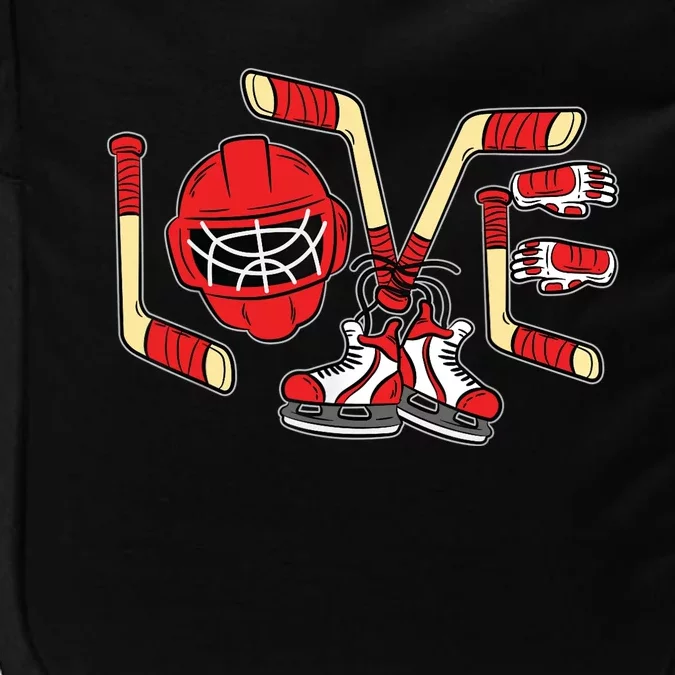 Ice Hockey Love Valentines Day Cool Sports Lover Impact Tech Backpack