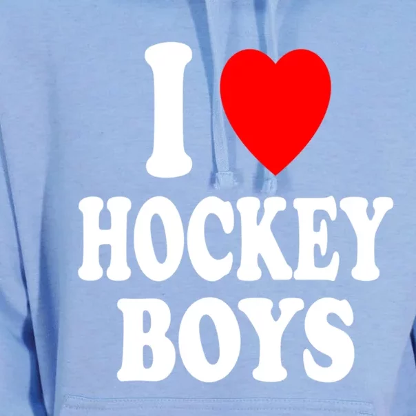 I Heart (Love) Hockey Skating Ice Attraction Hot Sexy Gift Unisex Surf Hoodie