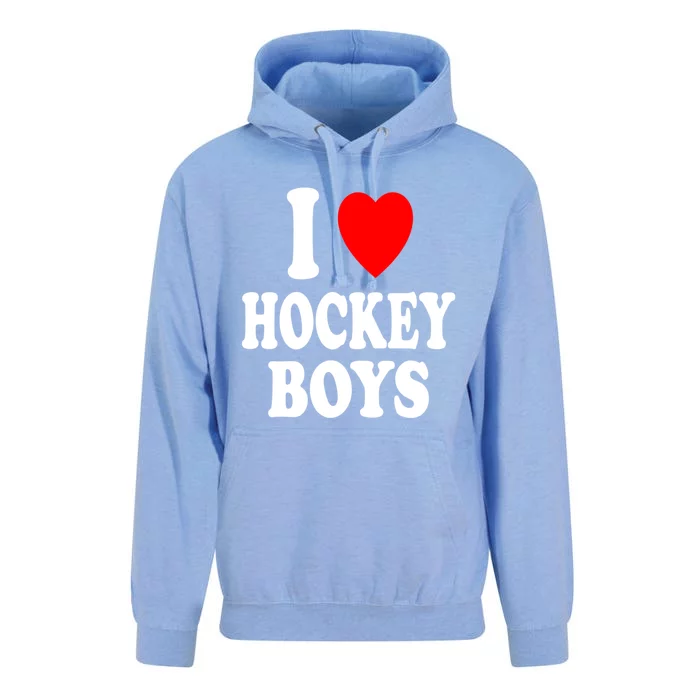 I Heart (Love) Hockey Skating Ice Attraction Hot Sexy Gift Unisex Surf Hoodie