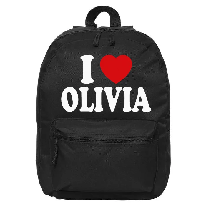 I Heart Love Olivia 16 in Basic Backpack