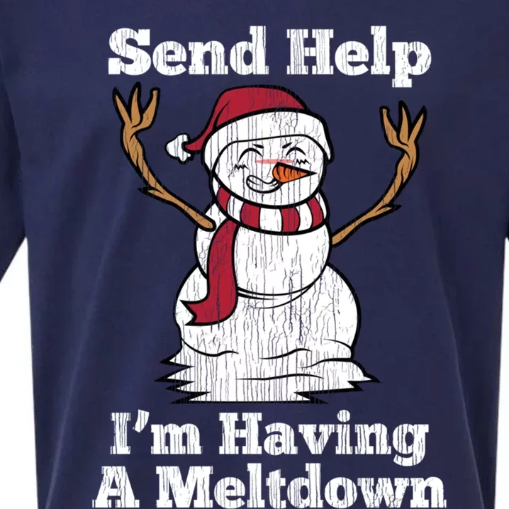 I'm Having Meltdown Snow Stressed Out Anxious Nerves Gift Sueded Cloud Jersey T-Shirt