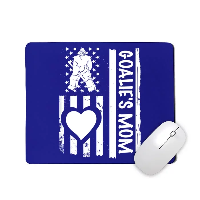 Ice Hockey Mom Goalie Usa Flag Gift Mousepad