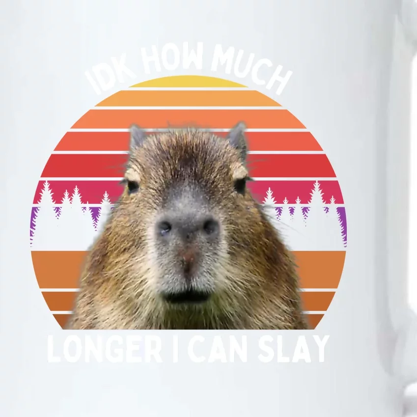 Idk How Much Longer I Can Slay Capybara Sarcastic Dank Meme Gifts Black Color Changing Mug