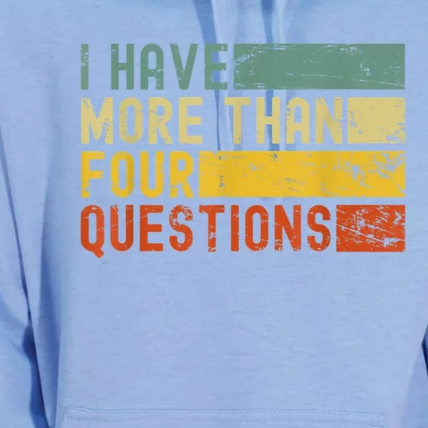 I Have More Than Four Questions Passover Unisex Surf Hoodie