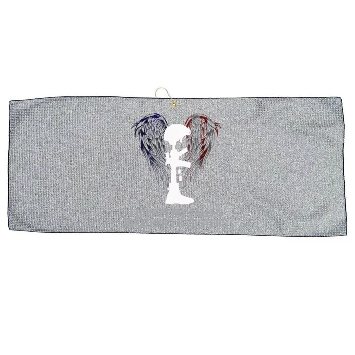 I Honor My Fallen Brothers And Sisters Gift Large Microfiber Waffle Golf Towel