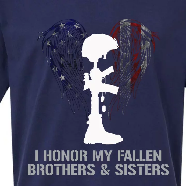 I Honor My Fallen Brothers And Sisters Gift Sueded Cloud Jersey T-Shirt