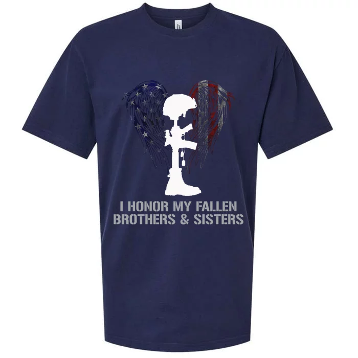 I Honor My Fallen Brothers And Sisters Gift Sueded Cloud Jersey T-Shirt