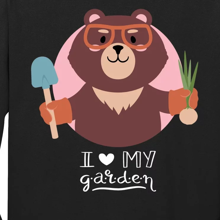 I Heart My Garden Bear Gardening Love Long Sleeve Shirt